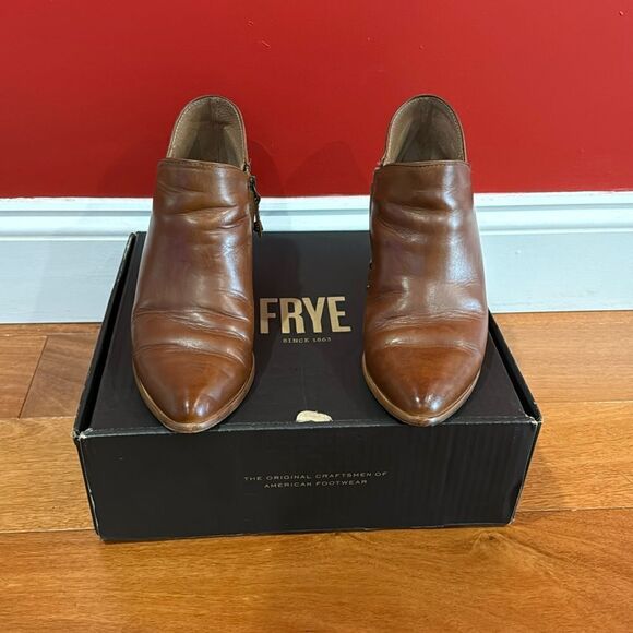 Frye Women's Reed Shootie Ankle Boot Caramel size 9 - Picture 1 of 12